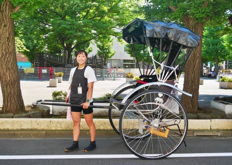Iconic Views of Asakusa: "Jinrikisha" (Rickshaws)