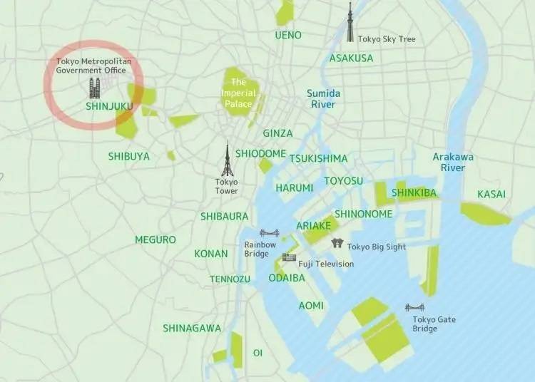 新宿位於東京的西邊，擁有連接東京各個主要景點的方便交通　照片素材：PIXTA