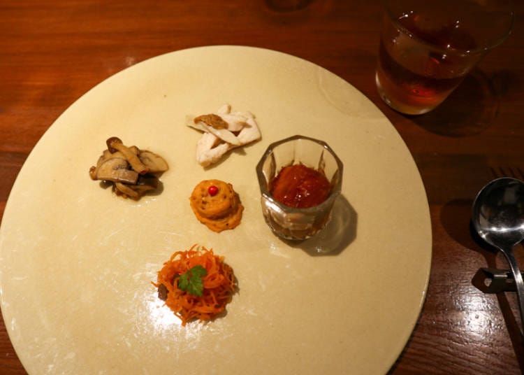 Assorted plate appetizer