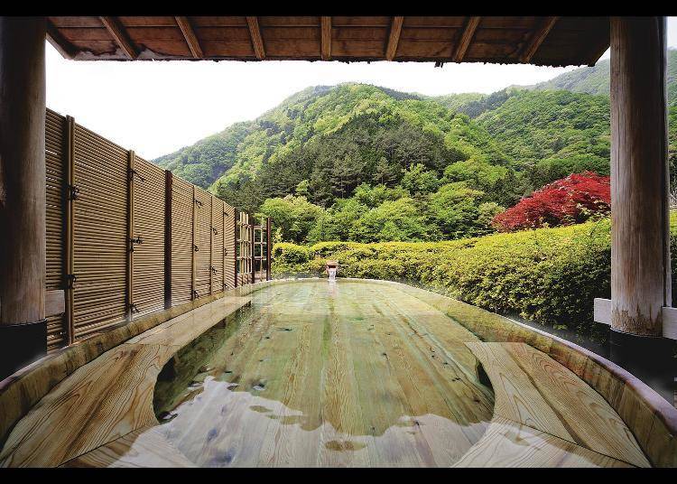 Straight from the source! Authentic onsen with 6 different baths