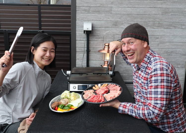 ■ウッドデッキでのBBQを実食！