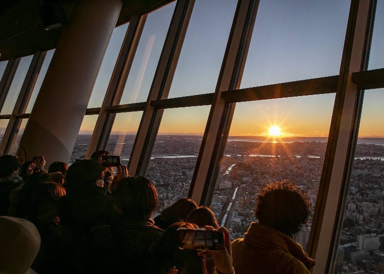 The special first sunrise opening in 2022. ©TOKYO-SKYTREE