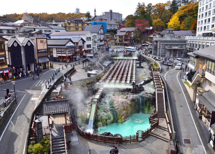 1)구사츠 온천(군마): 유바타케로 유명한 일본 3대 명천 중 하나