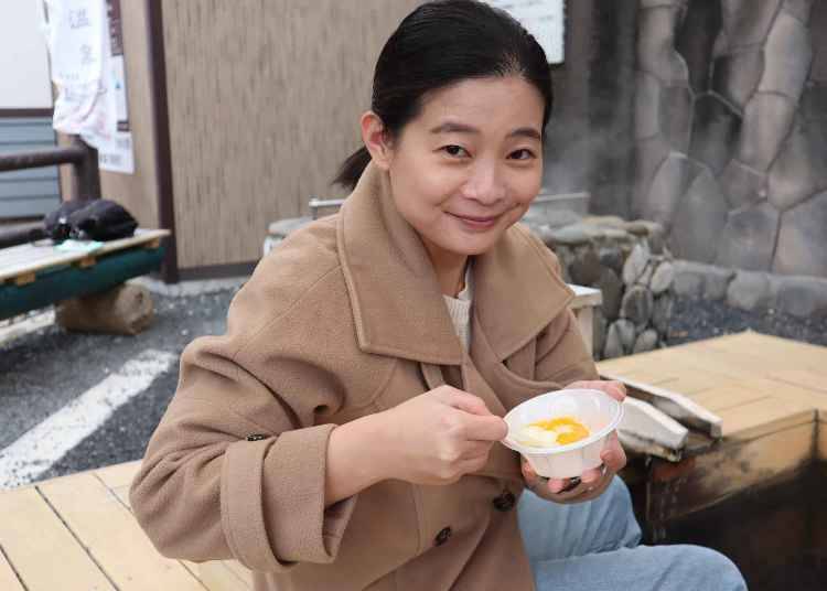 ▶온천의 열기로 삶은 계란