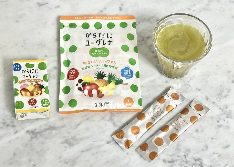 Karada ni Euglena Fruit Green Au Lait (24-pack, 3,576 yen, including tax)