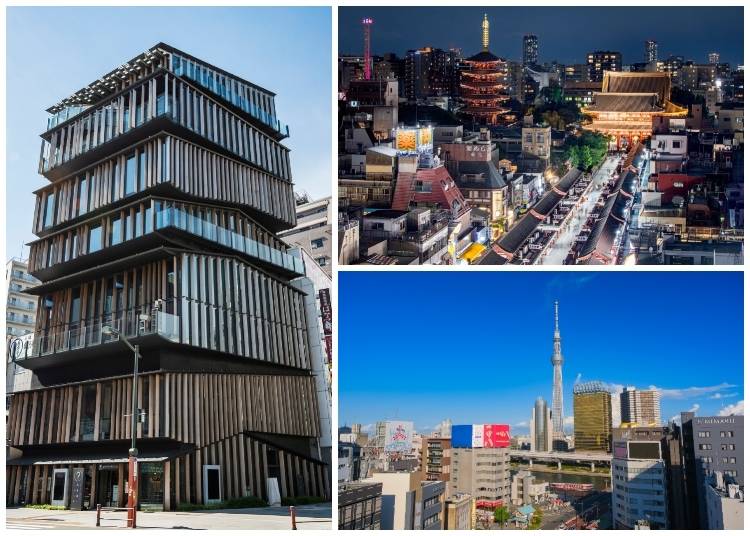 7. Asakusa Culture Tourist Information Center: Best for views of old Tokyo (Indoor/Covered Outdoor Viewing Area)