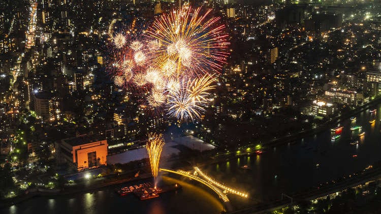 도쿄 불꽃놀이 - 4년 만에 개최되는 스미다강 불꽃놀이를 전망대에서 관람! 도쿄 스카이트리®