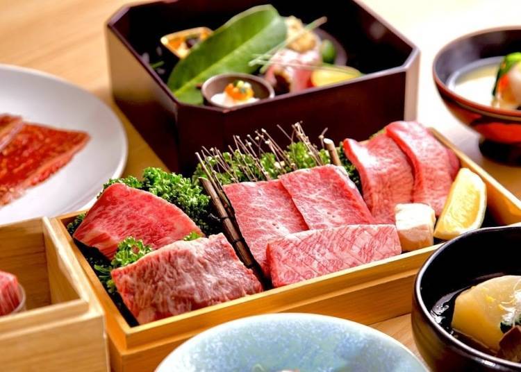 Indulge in the Finest Japanese Wagyu Beef at Nikutei Futago Eshi Shinjuku, featuring prized cuts like Ota-gyu from Hyogo Prefecture and Sendai-gyu from Miyagi Prefecture. (Photo: KKday)