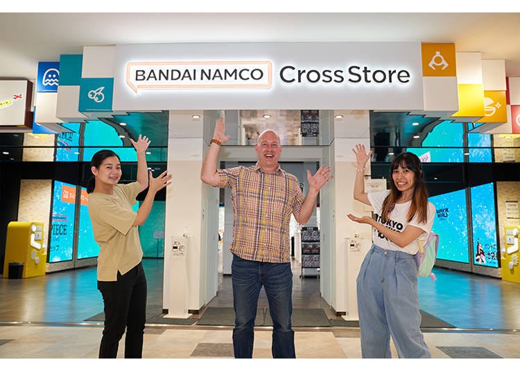 A store perfect for trend-seekers like Timothy and Jasmine! “BANDAI NAMCO Cross Store Tokyo”