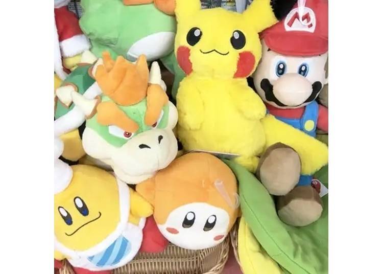 5. Mario & Pokémon Plushies