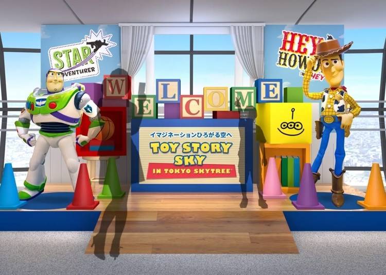 Photo credit: © Disney/Pixar. © Hasbro. © Just Play, LLC ©TOKYO-SKYTREE; via PR TIMES
