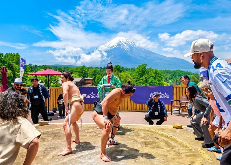 富士山拍照打卡+山中湖相撲表演一日遊