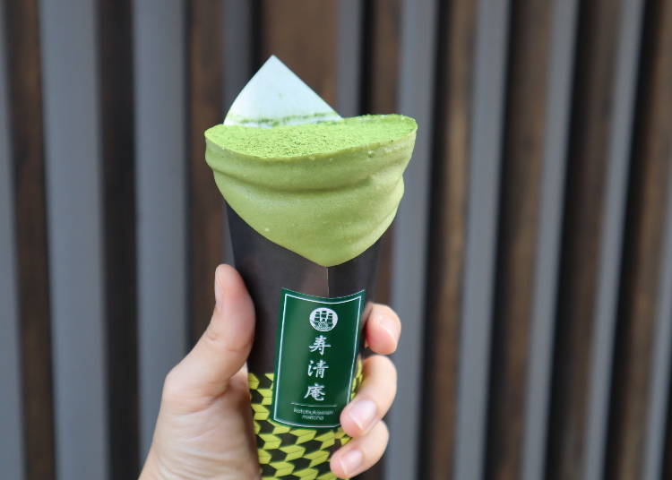 パフェ級！抹茶クレープ専門店「寿清庵」の抹茶ティラミスクレープ