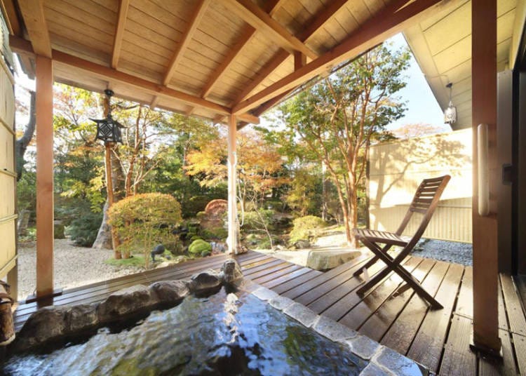Japanese-Style Room with Outdoor Hot Spring with Garden View (Image credit: Booking.com)