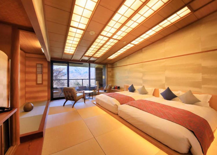 Japanese-Style Executive Room with Open-Air Bath (Image credit: Booking.com)