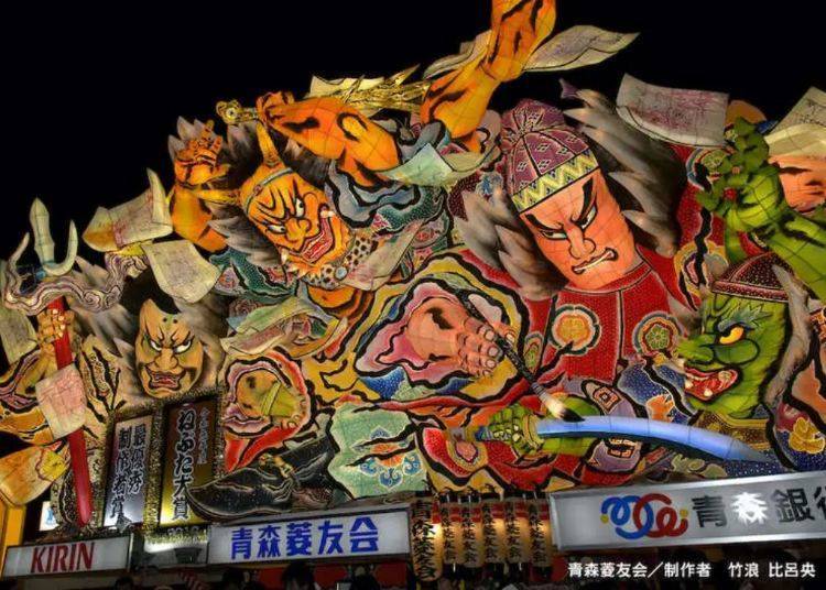 Aomori Nebuta Festival: Enormous Lantern Parade Throughout the City (August/Aomori City)