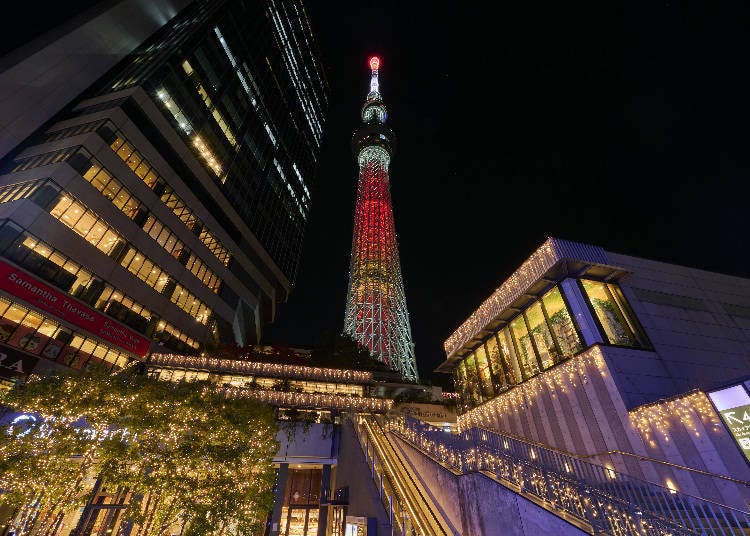 SORAMI坂去年活動的燈飾 ©TOKYO-SKYTREETOWN
