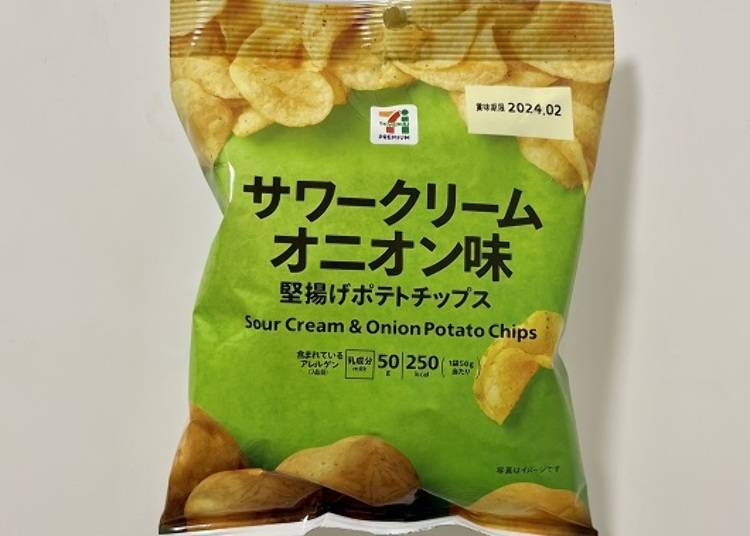 第4名  淡淡酸味超順口！「7 PREMIUM Sour Cream＆Onion Potato Chips酸奶油洋蔥洋芋片」