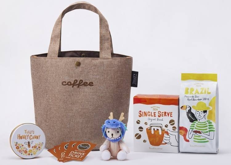 Tully’s Coffee: 2024 Happy Bag (From 4,400 yen, tax incl.)