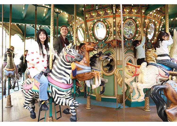 Thrills throughout! Enjoy a free-to-enter amusement park in central Tokyo