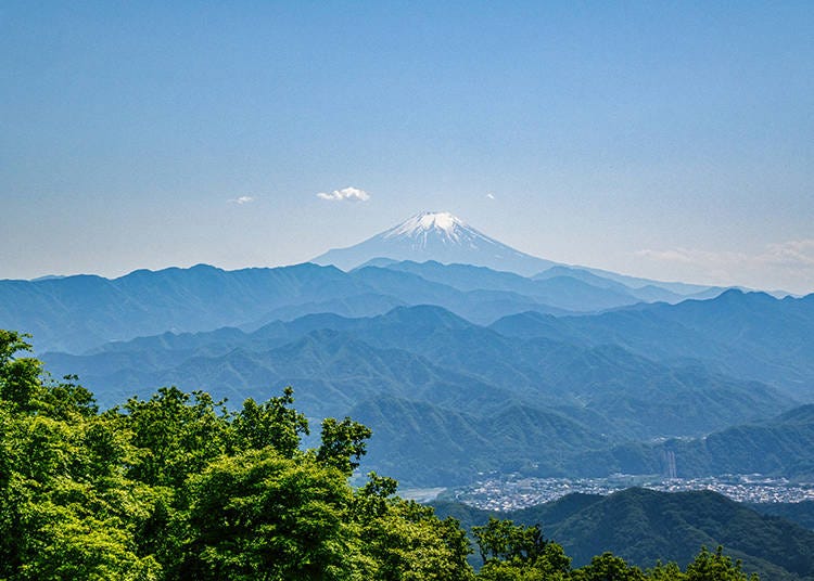The views of Mount Fuji from the top of Mount Takao (Image: PIXTA)