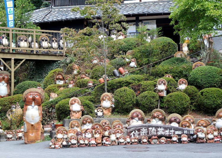 Kota Shigaraki dekat Kyoto terkenal dengan patung tanuki raksasanya. (Gambar: PIXTA)