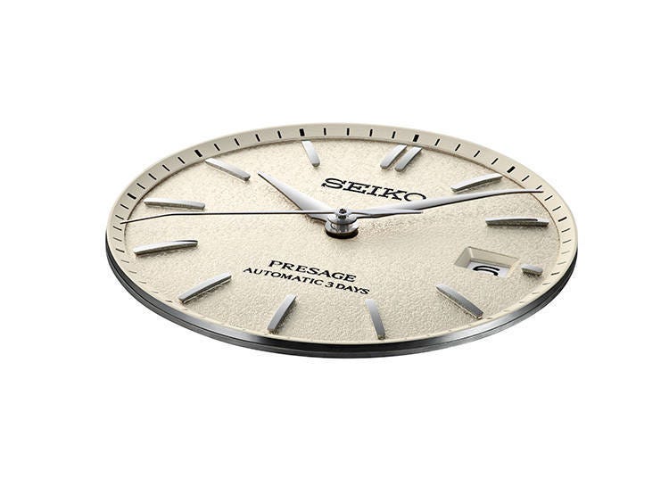Dials reminiscent of silk, a treasured material in Japan