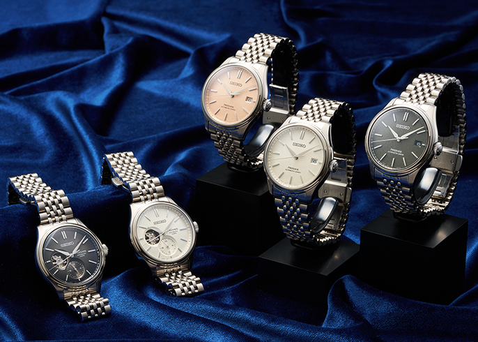 日本の伝統色や着物の質感を機械式腕時計で再現！ 「プレザージュ