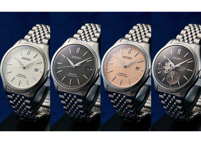 日本の伝統色や着物の質感を機械式腕時計で再現！ 「プレザージュ