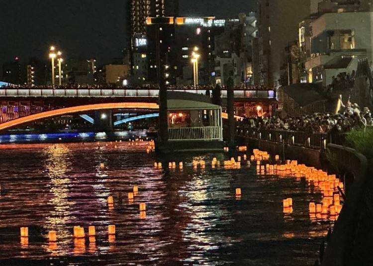 Sumida River Toro Nagashi (Lantern-Floating Ceremony) (Aug 10)