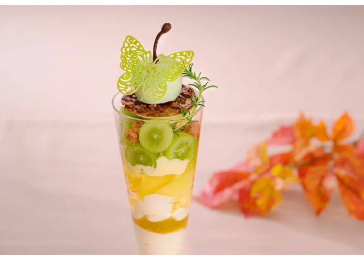 Shine Muscat and Green Apple Parfait (Image: PR Times)