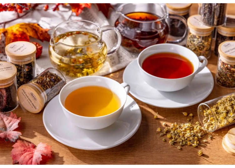 Enjoy 14 varieties of Ronnefeldt tea to your heart's content (Image: PR Times)