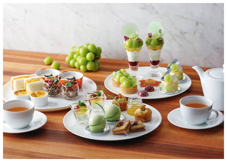 "Shiny SHINE MUSCAT Afternoon Tea" Image photo. (Photo: PR Times)