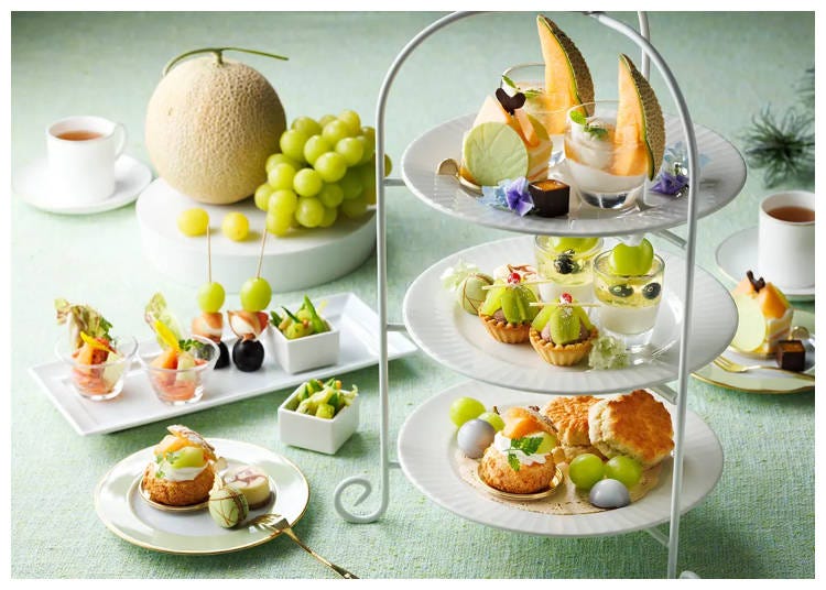 "Shine Muscat & Melon Afternoon Tea" (Image is for 2 people) (Photo: PR Times)