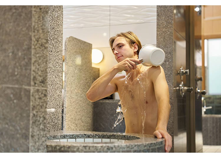 Rules for getting in the bath and bathing