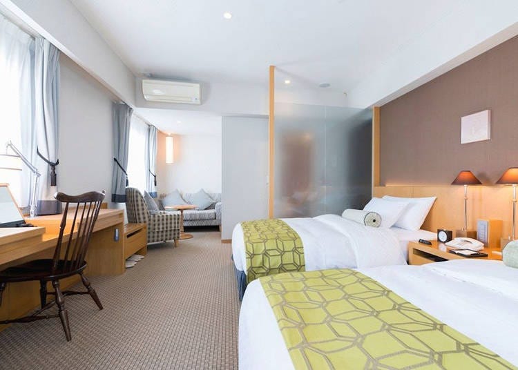 27 m² Deluxe Twin Room (Image: Klook)