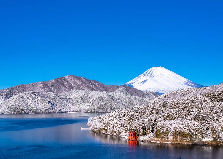 Enjoy hot springs and wonderful views of Mount Fuji in Hakone in January (Image: PIXTA)