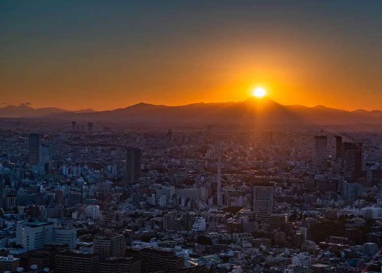 A view of Diamond Fuji with the Tokyo cityscape (Image: PIXTA)