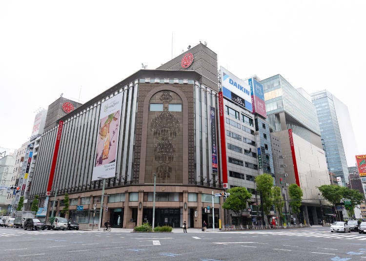 Japan Duty Free GINZA is conveniently located on the 8th floor of Ginza Mitsukoshi