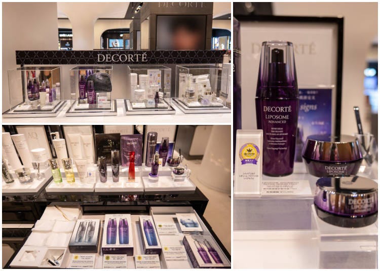 Decorté has a wide variety of products available