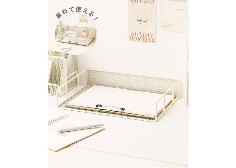 Mesh Stacking Document Tray (Image courtesy of 3COINS)
