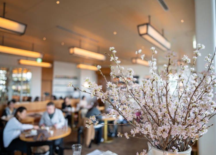The interior is bright and open, making it a great fit for spring.