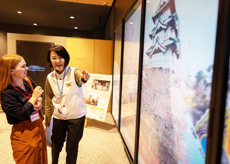 English speaking staff showed us how to find our next Tohoku destination