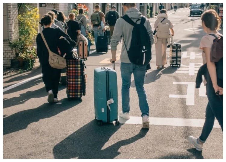 Fewer Japanese people traveling domestically, government blames birth rate, others blame foreign crowds, costs