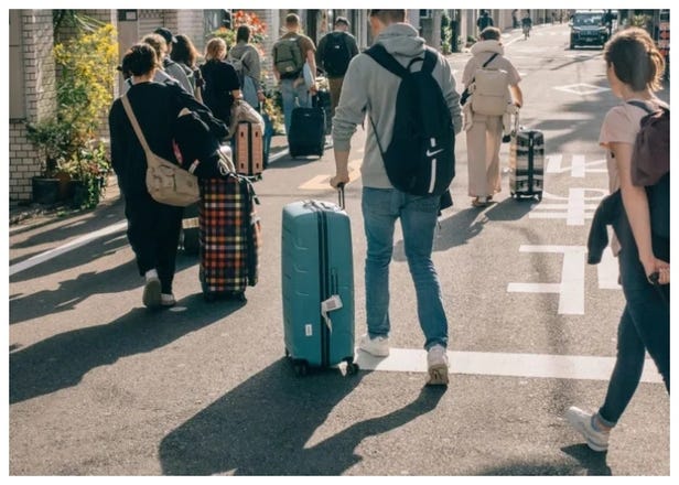Fewer Japanese people traveling domestically, government blames birth rate, others blame foreign crowds, costs