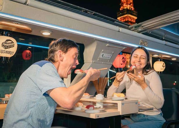 Cuma di Jepang! Bus Tingkat dengan Sushi Berjalan Hadir di Tokyo