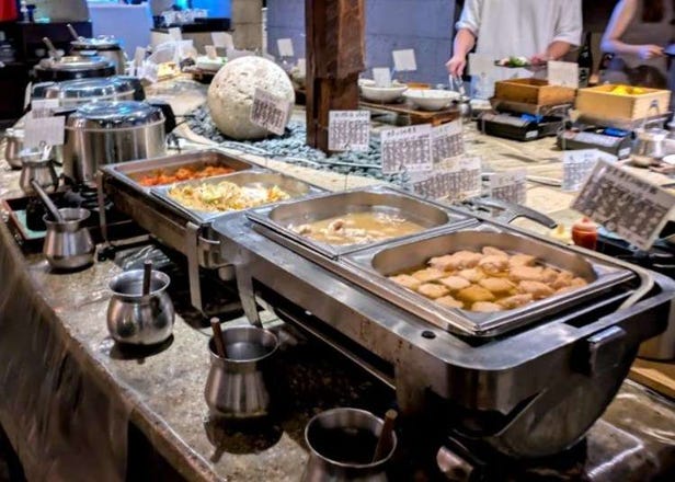 Sample lots of little Japanese dishes at this hidden all-you-can-eat lunch buffet in Shinjuku
