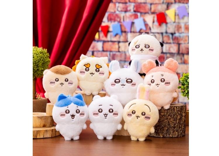 Chiikawa Park Mascot Plushies (8 types): 1,650 yen each (tax included; image ©︎nagano)