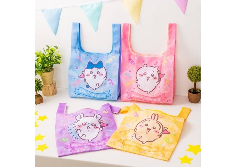Pocketable Eco Bags (4 types): 1,200 yen each (©︎nagano)