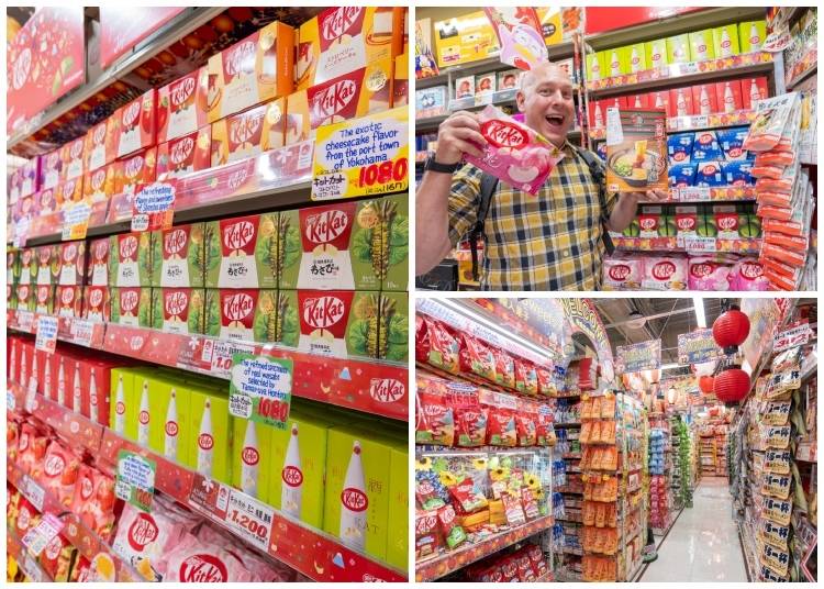 ▲ Timothy can't get over the huge selection of KitKats